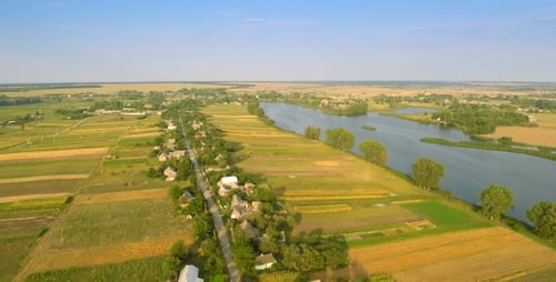 Flying Fast Over Fields and River 1