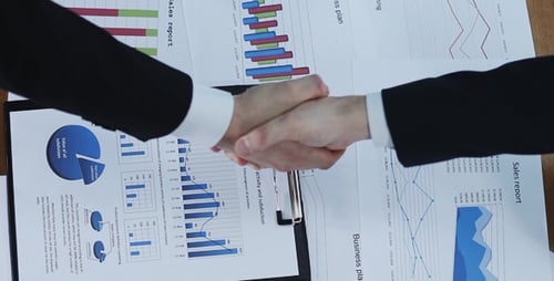 Analyzing Business Charts and Documents Leading to Handshake
