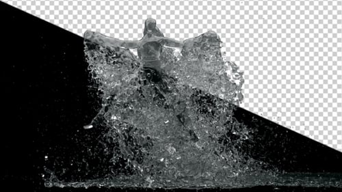 Dynamic Fluid Water Splash Reveal Transition