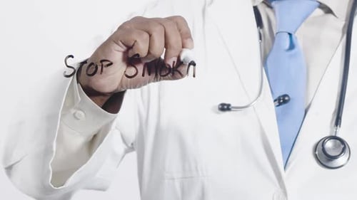 Asian Doctor Writes Stop Smoking