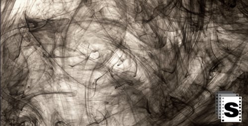 Abstract Swirling Black Ink Dynamic Background