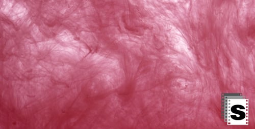 Vibrant Red Dye Spreading in Liquid, Abstract Motion