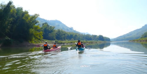 Kayaking With Beautiful View