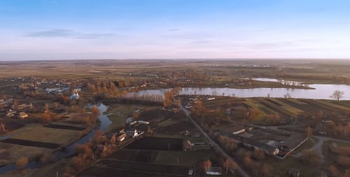 Village With a Bird's-eye view in Autumn 1