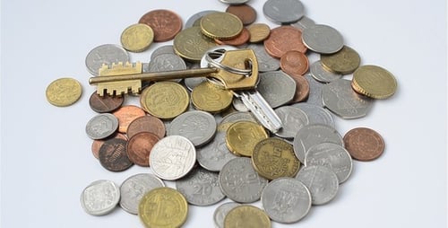 Pile of Coins with Two Keys
