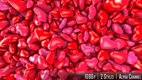 Hearts Fill Screen Overlay