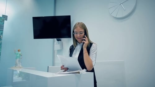 Office Manager Answering The Call