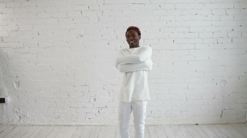 An Insane Black Man In His Forties Wearing a Straitjacket Dance And Try To Get Out
