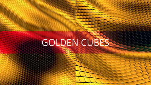 Cubes dorés