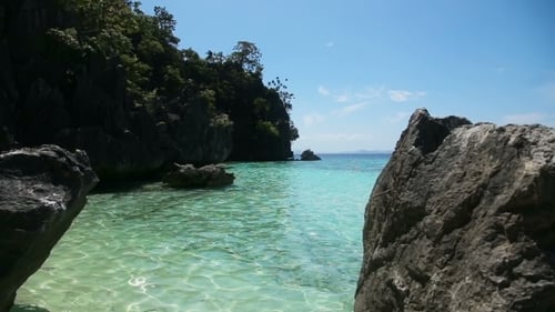 Hermosa playa y mar tropical