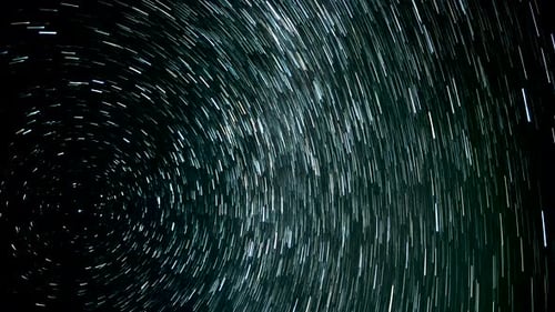 Star Trails in the Night Sky