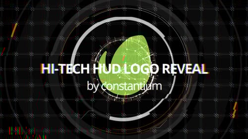 Hi-Tech HUD Logo Reveal