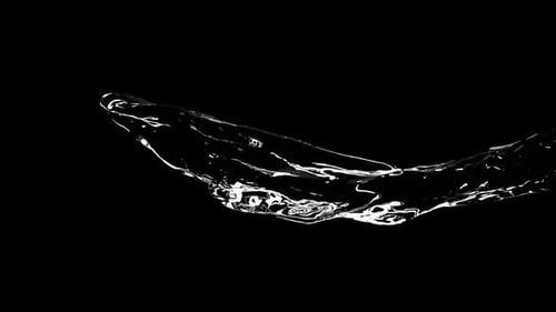 Dynamic Fluid Water Stream Animation with Alpha Channel