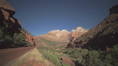 Pan Down im Zion-Nationalpark