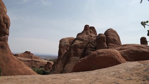 Dolly Shot Of Arches National Park 2