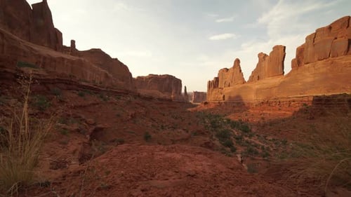 Dolly Shot Of Arches National Park 6