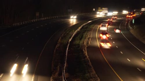 Cars And Trucks On A Highway 5