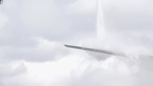 Enteisung eines Flugzeugflügels