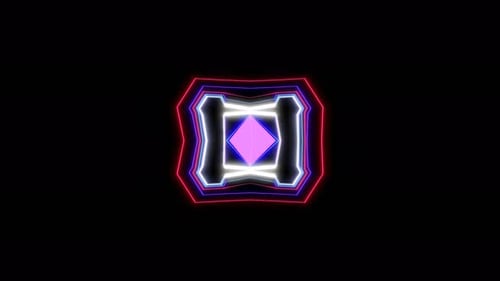 Neon lights. Music background. Abstract geometry