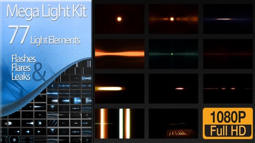Dynamic Light Beam Transitions and Reveals with Abstract Elements