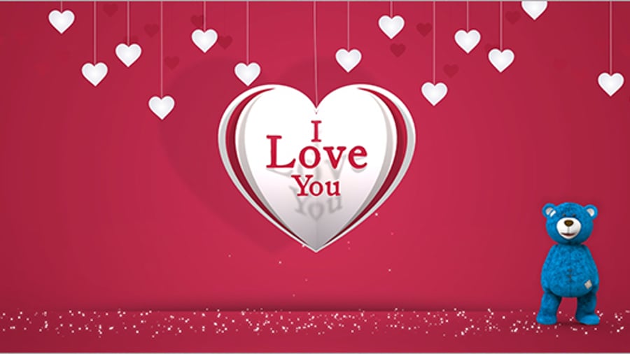Cover for Valentine Heart Gift Card
