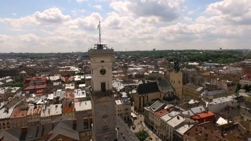 Partie centrale de la ville de Lviv