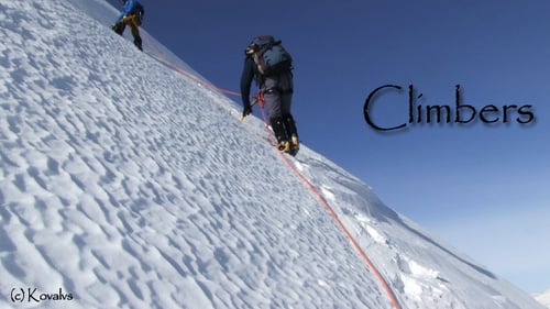 Bergsteiger im Hochgebirge