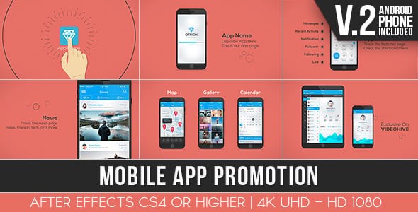 Mobile App Promotion, Product Promo ft. android & apple - Envato