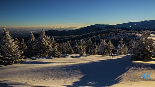 Winter Landscape in Mountains