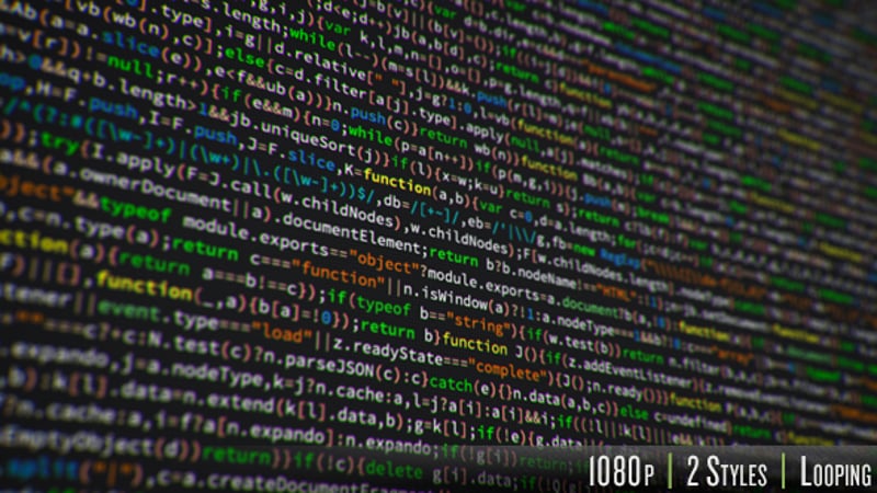 3D Programming Code Abstract Technology Background of Software ...