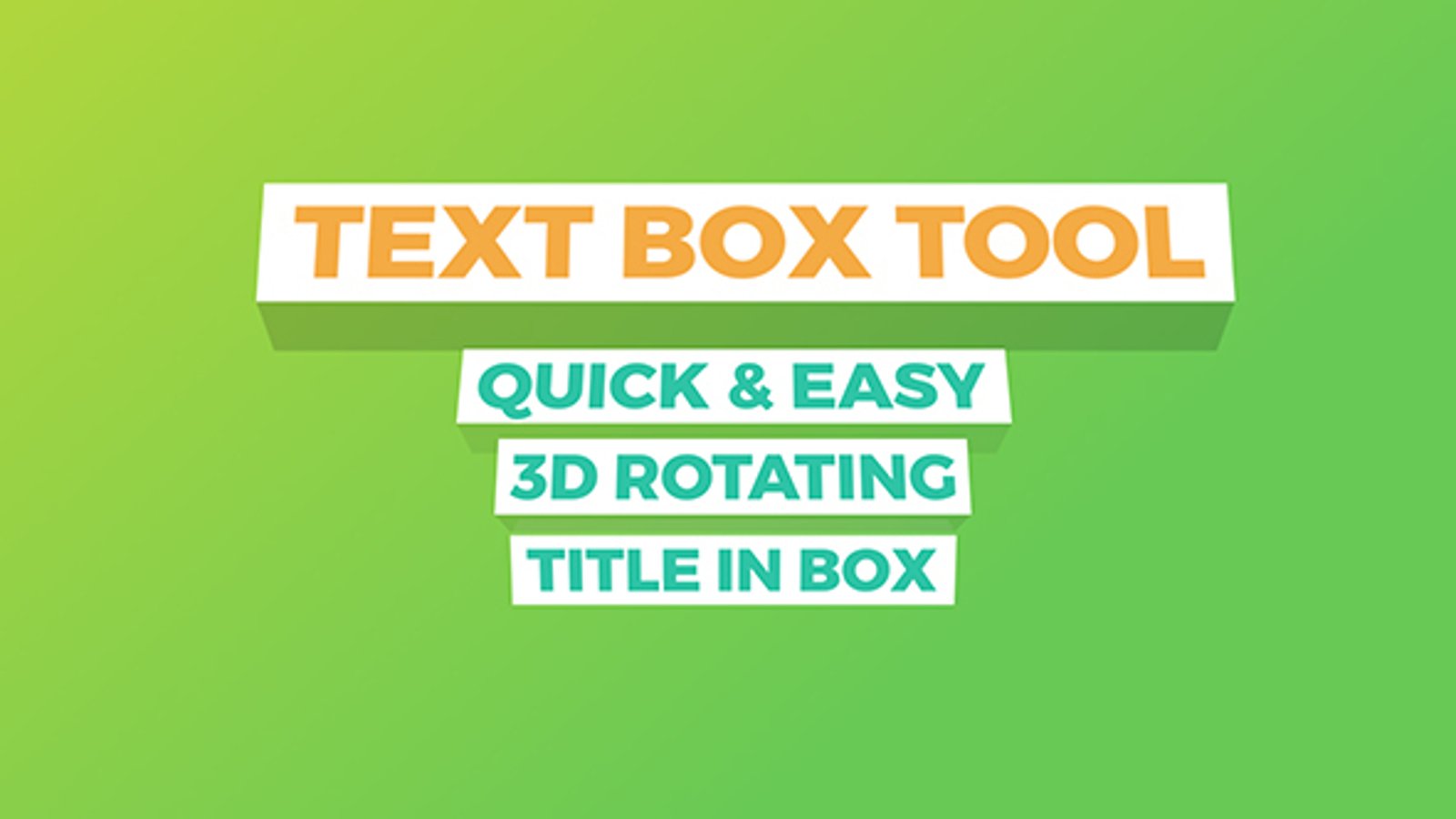 Text Box Tool, Titles ft. box text & 3d typography - Envato