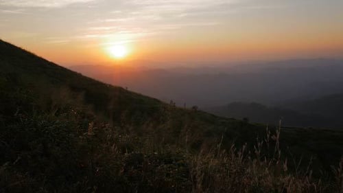 Sunset in Moutain