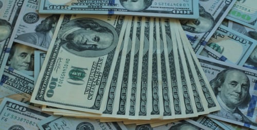 Rotierende Hundert-Dollar-Scheine 1