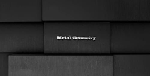 Dynamic Geometric Metal Blocks Title Reveal Intro