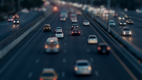 Traffic Street Night Road