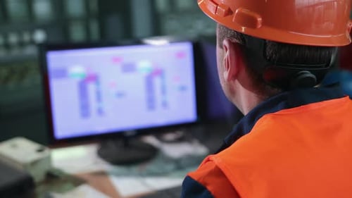 Worker in Control Room