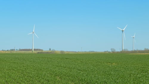 Green Field And Wind Power