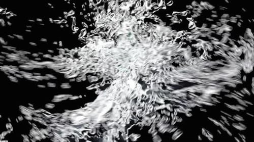 Dynamic Fluid Water Splash Abstract Reveal Animation
