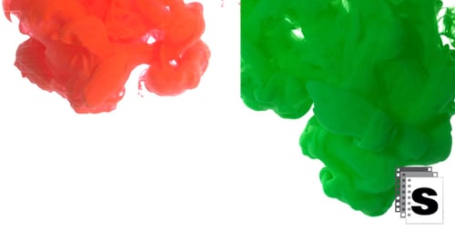 Ink Red and Green