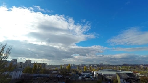 Clouds Moving Over the City