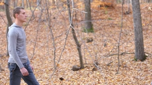 Couple Walking In Nature