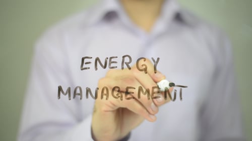 Writing Energy Management on Transparent Surface