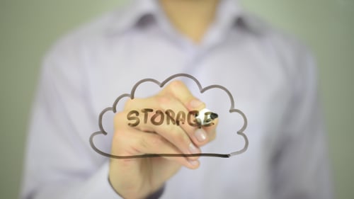 Almacenamiento, ilustración en la nube