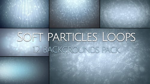 Abstract Particle Backgrounds with Light Rays Looping Animation