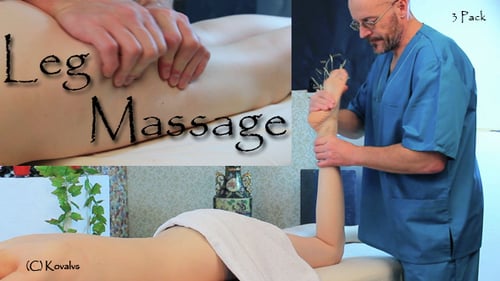 Massagem nas pernas
