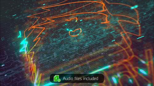 Code Ex — Action Glitch Logo Reveal