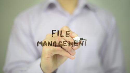 Writing File Management on Clear Surface