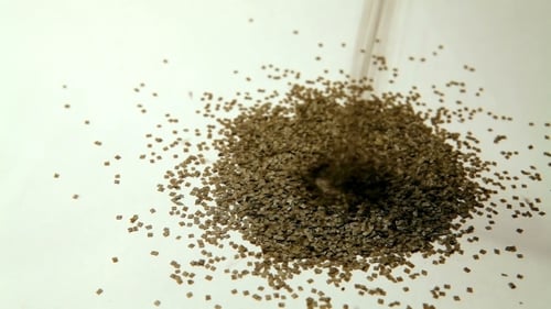 Pile Gunpowder On White Background
