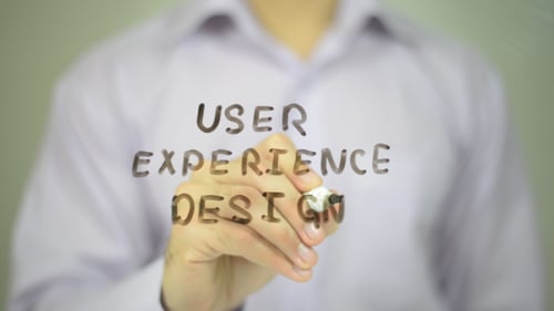 Hand Writing User Experience Design With Marker