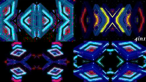 Sensation Glow - VJ Loop Pack 4in1